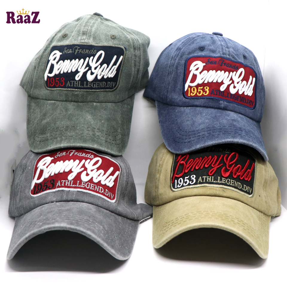 Picture of Silver Benny Gold Embroidery Logo Wash Baseball Cap
