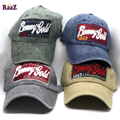 Picture of Silver Benny Gold Embroidery Logo Wash Baseball Cap