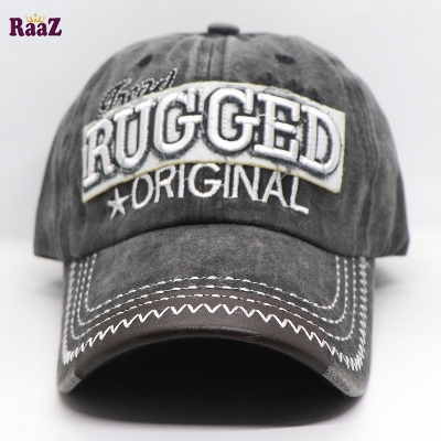 Picture of Deep Grey Rugged Original Embroidery Logo Imported Cap