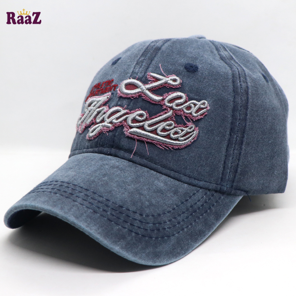 Picture of Navy Blue Los Angles Embroidery Logo Imported Cap