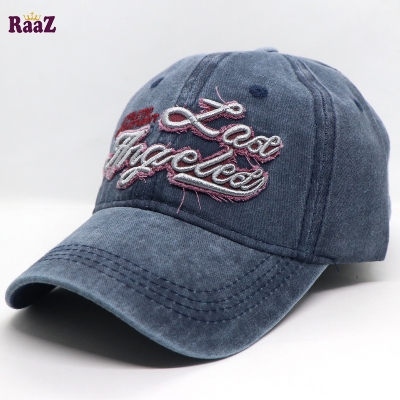 Picture of Navy Blue Los Angles Embroidery Logo Imported Cap