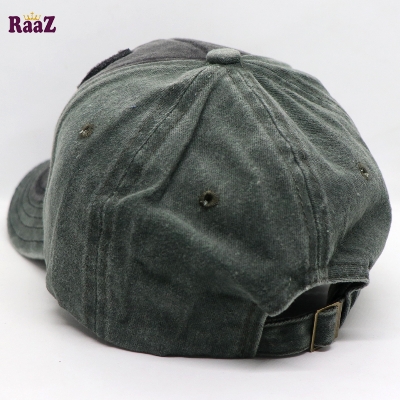 Picture of Grey Deep Green Cattle Head Vintage Baseball Cap