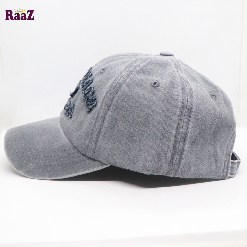 Picture of Silver Miami Beach Solid Color Imported Baseball Cap