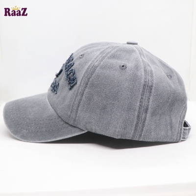 Picture of Silver Miami Beach Solid Color Imported Baseball Cap
