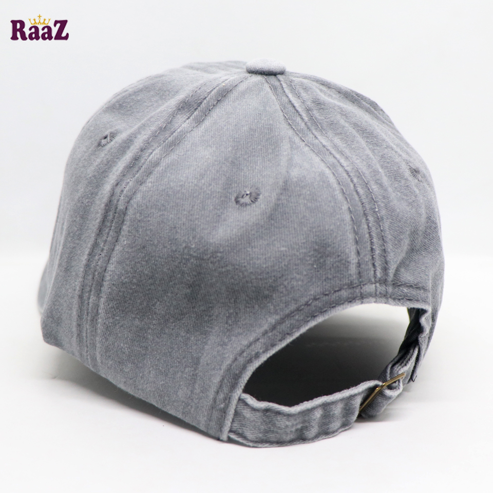 Picture of Silver Miami Beach Solid Color Imported Baseball Cap