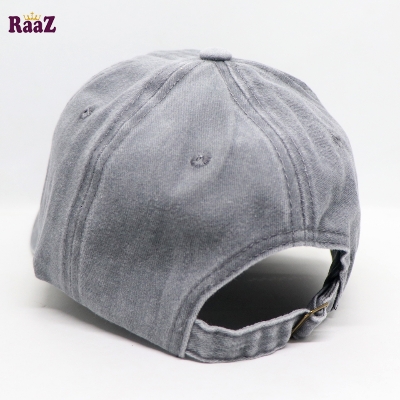 Picture of Silver Miami Beach Solid Color Imported Baseball Cap