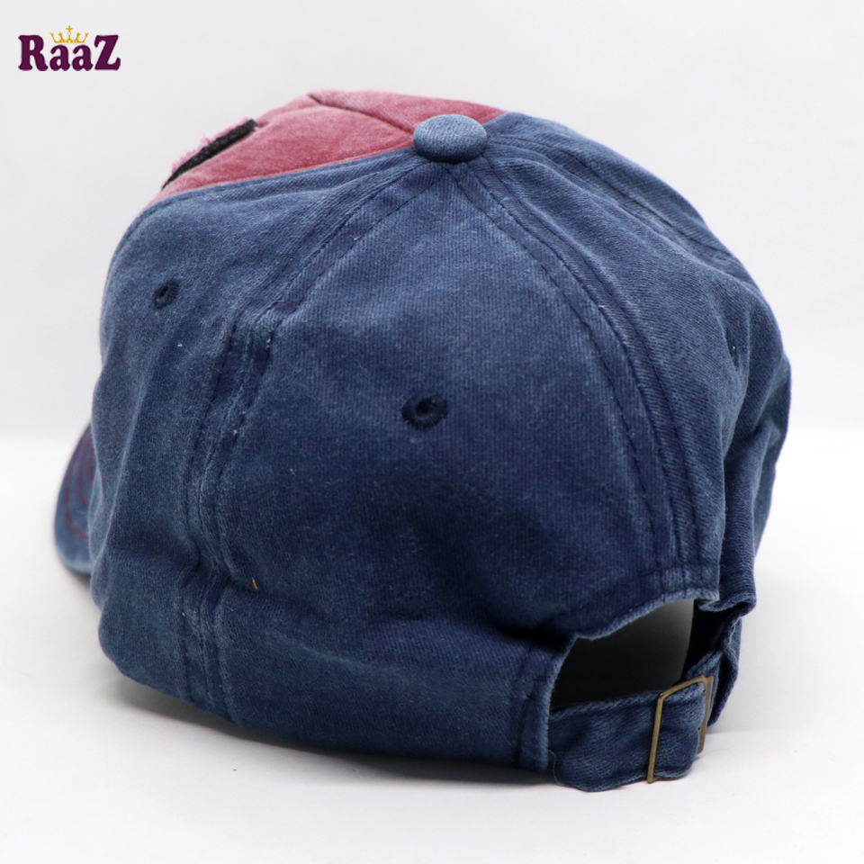 Picture of Maroon Navy Blue Cattle Head Vintage Baseball Cap