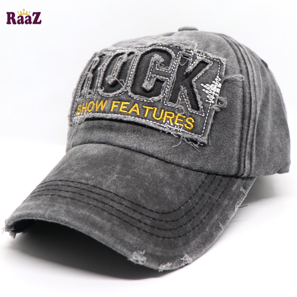 Picture of Grey Rock Logo Ripped Baseball Cap
