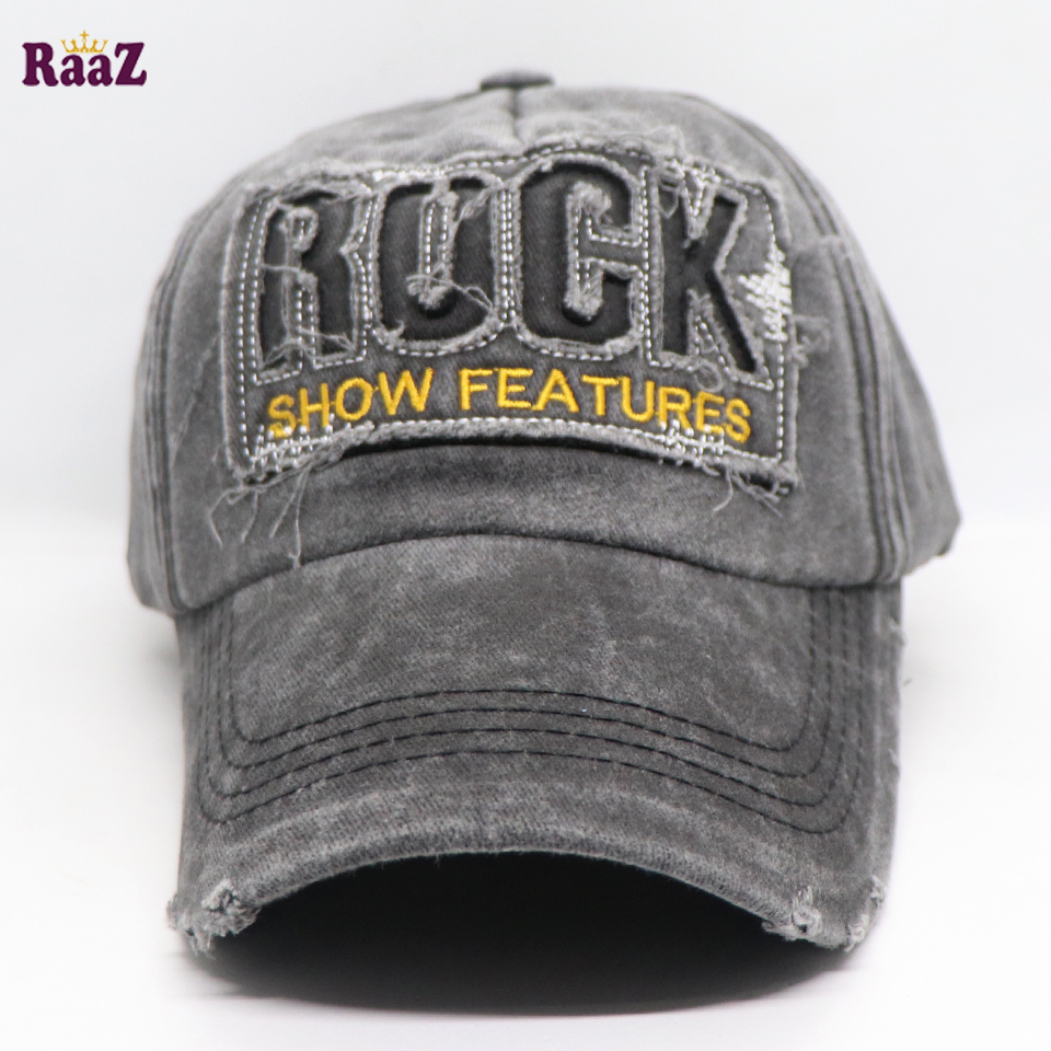 Picture of Grey Rock Logo Ripped Baseball Cap