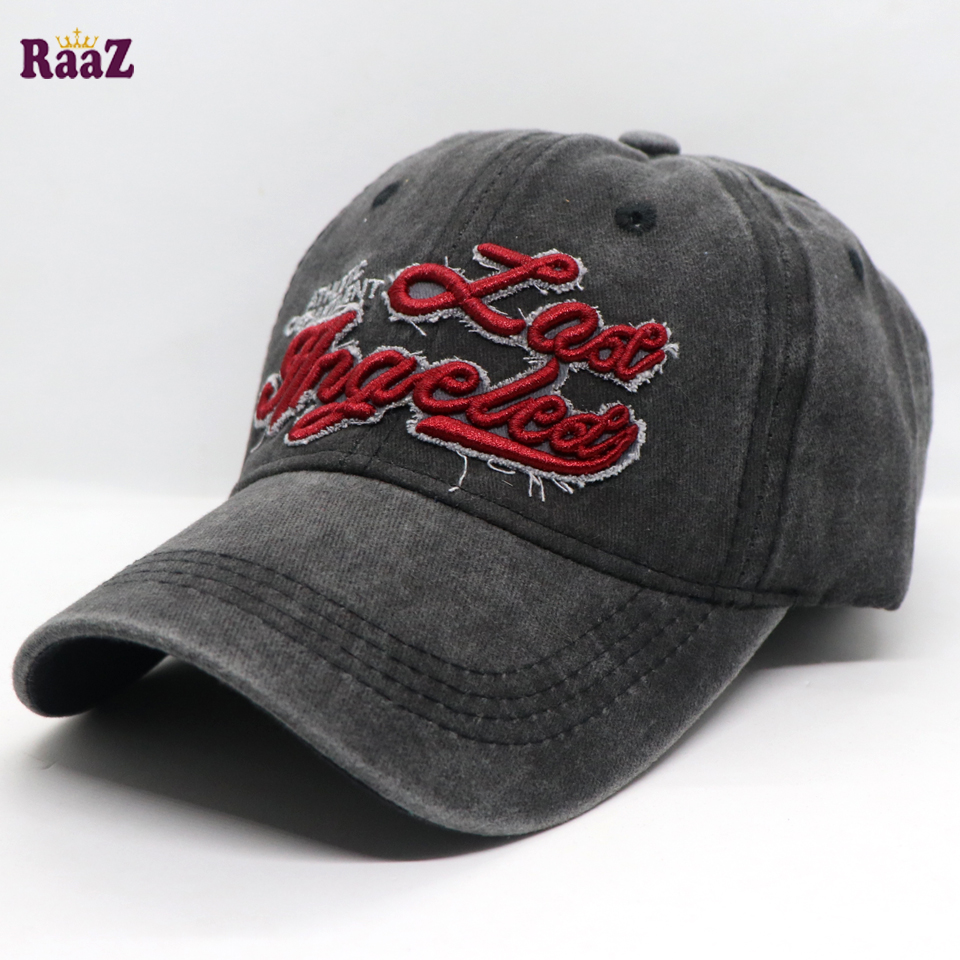 Picture of Black  Los Angles Embroidery Logo Imported Cap