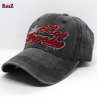 Picture of Black  Los Angles Embroidery Logo Imported Cap