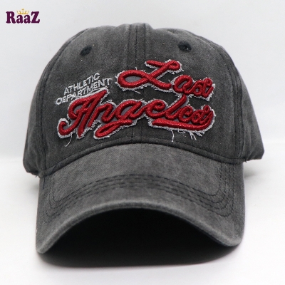 Picture of Black  Los Angles Embroidery Logo Imported Cap