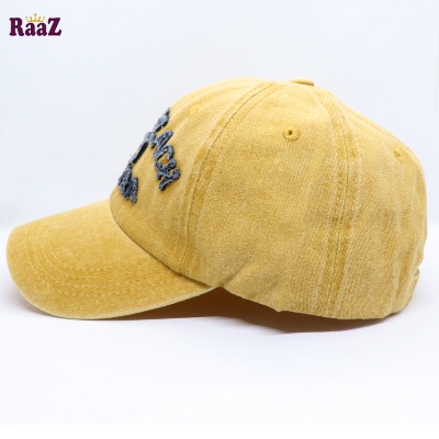 Picture of Yellow Miami Beach Solid Color Imported Baseball Cap