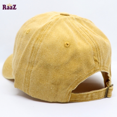 Picture of Yellow Miami Beach Solid Color Imported Baseball Cap