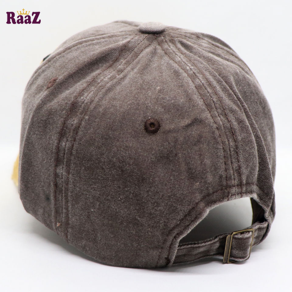 Picture of Yellow Rock Logo Ripped Baseball Cap