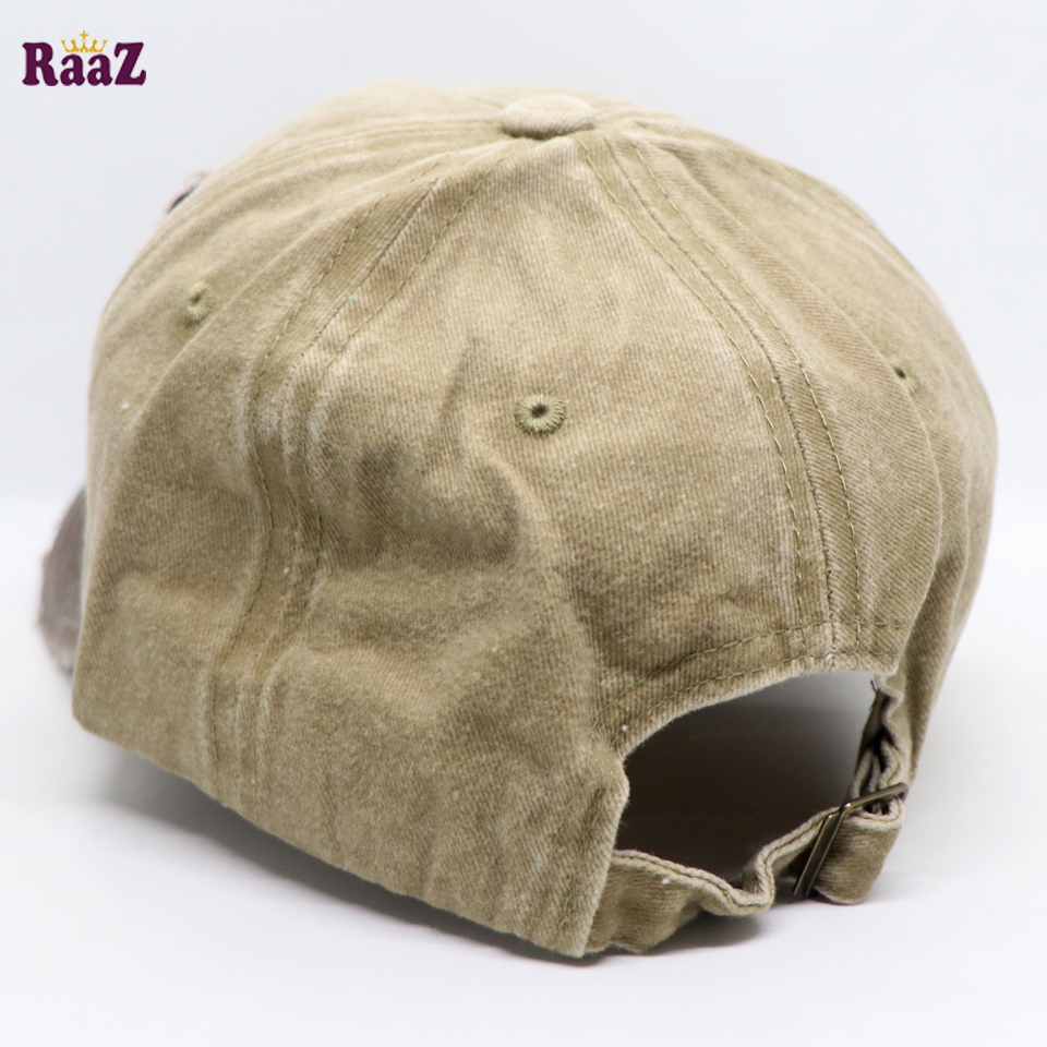 Picture of Brown Rock Logo Ripped Baseball Cap