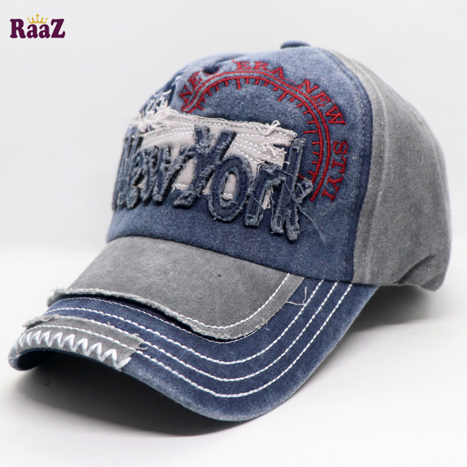Picture of Blue Silver New York 85 Imported Baseball Cap