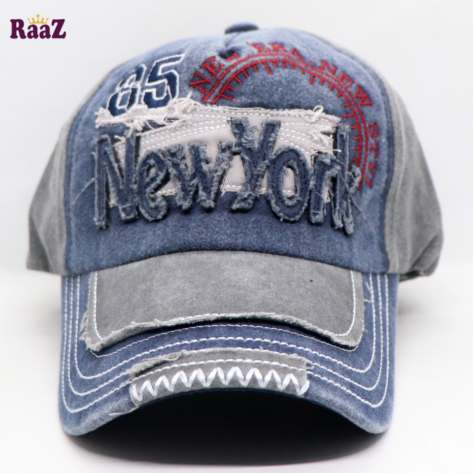 Picture of Blue Silver New York 85 Imported Baseball Cap