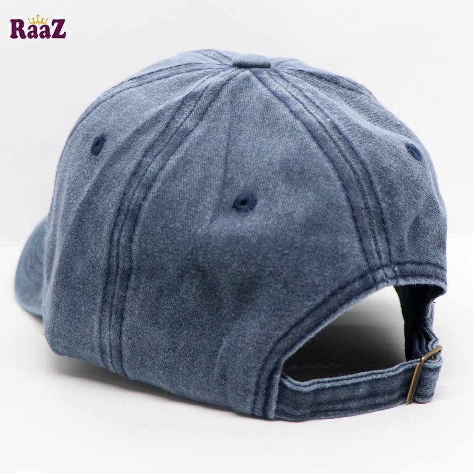 Picture of Navy Blue Miami Beach Solid Color Imported Baseball Cap