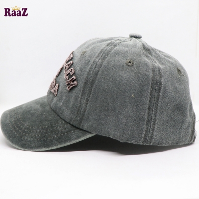 Picture of Deep Green Miami Beach Solid Color Imported Baseball Cap