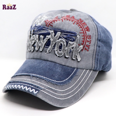 Picture of Blue Silver New York 85 Imported Baseball Cap