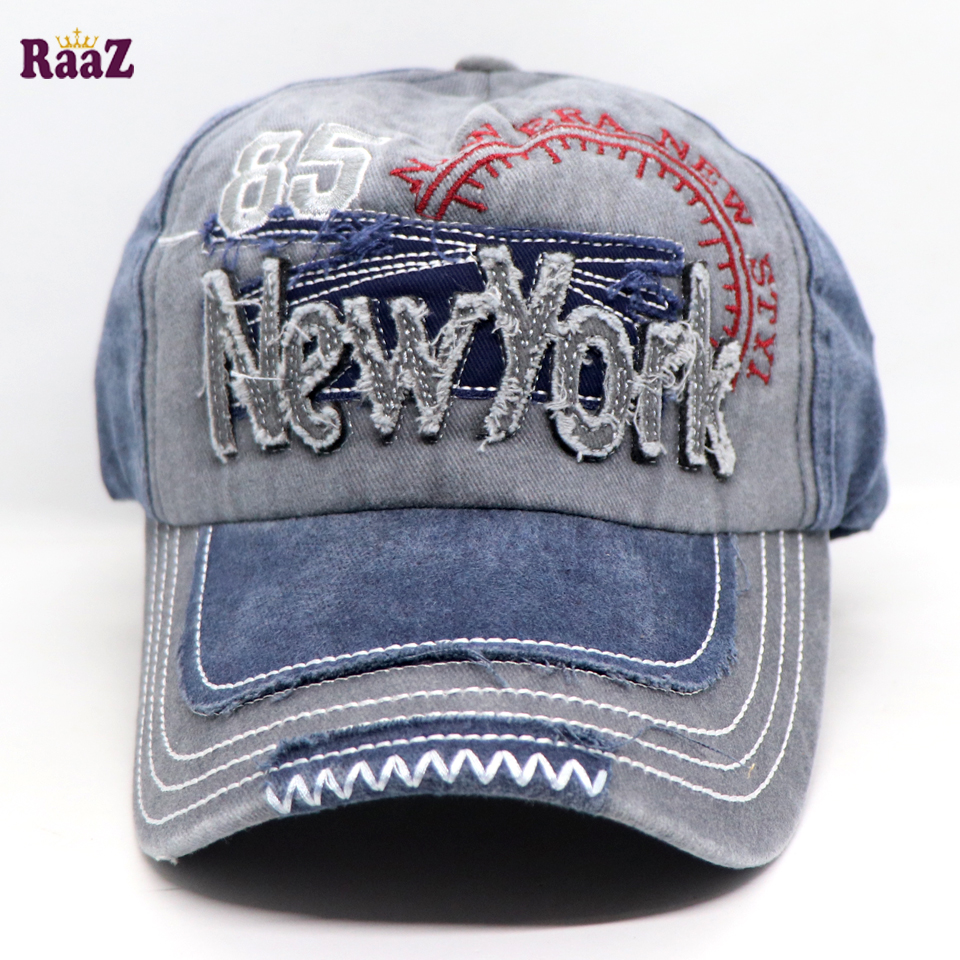 Picture of Blue Silver New York 85 Imported Baseball Cap