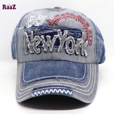 Picture of Blue Silver New York 85 Imported Baseball Cap