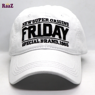 Picture of White Friday Bold Solid Logo Imported Wash Cap