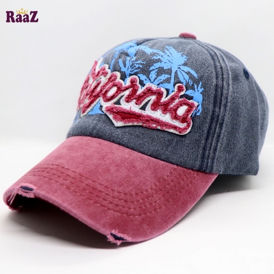 Picture of Blue Embroidery Curved Cap