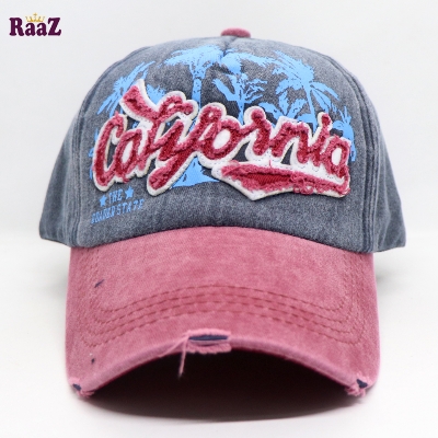 Picture of Blue Embroidery Curved Cap