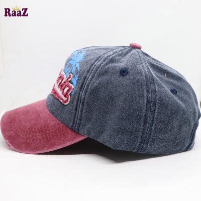 Picture of Blue Embroidery Curved Cap