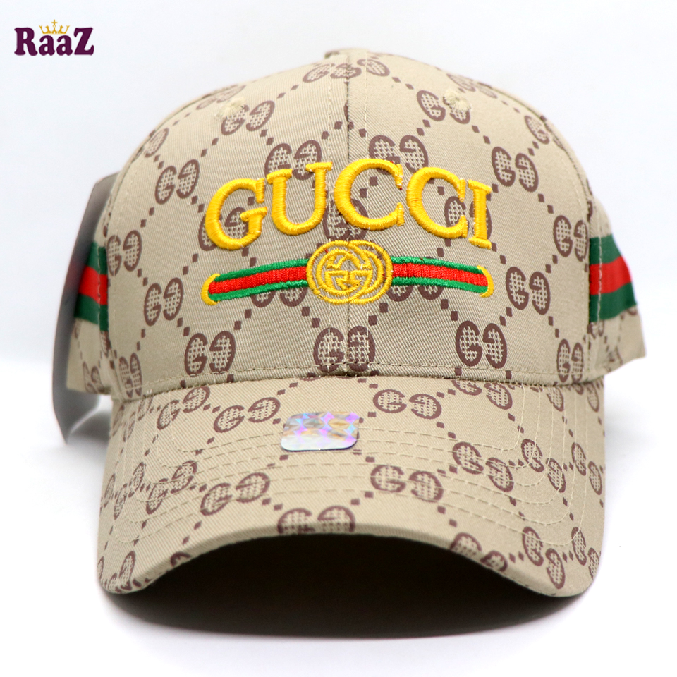 Picture of Brown Embroidery logo Cotton Curved Visor Cap