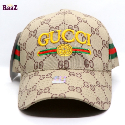 Picture of Brown Embroidery logo Cotton Curved Visor Cap