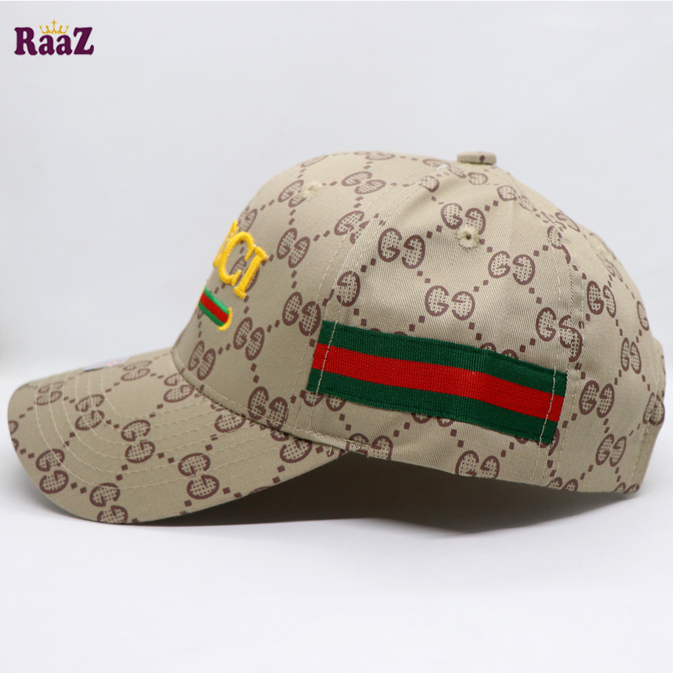 Picture of Brown Embroidery logo Cotton Curved Visor Cap