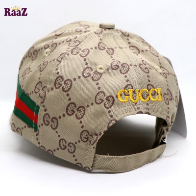 Picture of Brown Embroidery logo Cotton Curved Visor Cap