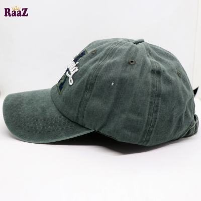 Picture of Deep Green CA California Logo Wash Imported Baseball Cap