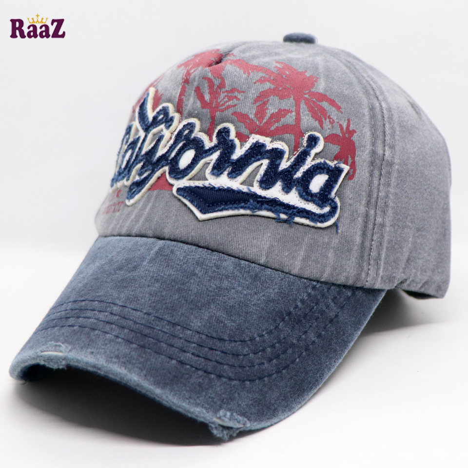 Picture of Silver California Wash Baseball Imported Cap