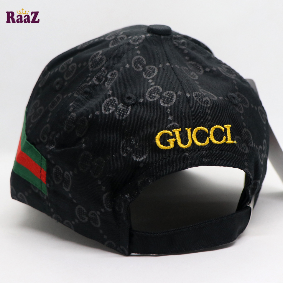 Picture of Black Embroidery logo Cotton Curved Visor Cap