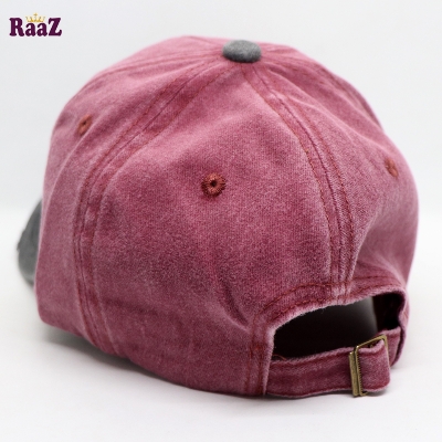 Picture of Maroon California Wash Baseball Imported Cap
