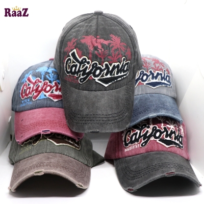 Picture of Green California Wash Baseball Imported Cap