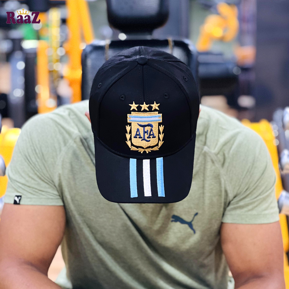 Picture of Black Argentina 3 Star Cotton Cap