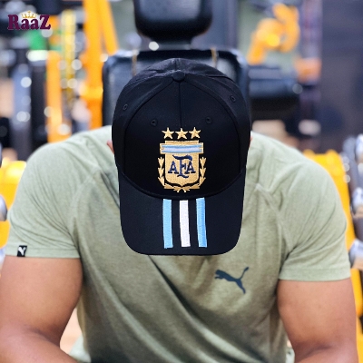 Picture of Black Argentina 3 Star Cotton Cap