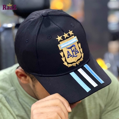 Picture of Black Argentina 3 Star Cotton Cap