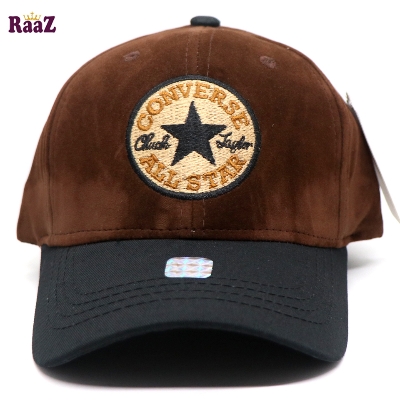 Picture of CONVERSE Black And Deep Brown Export Velvet Baseball Cap For Men