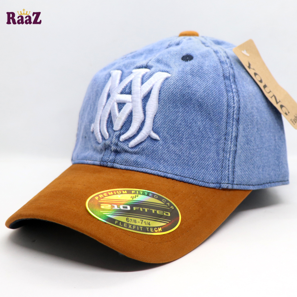 Picture of AMIRI Denim and Velvet Export Baseball Cap For Men
