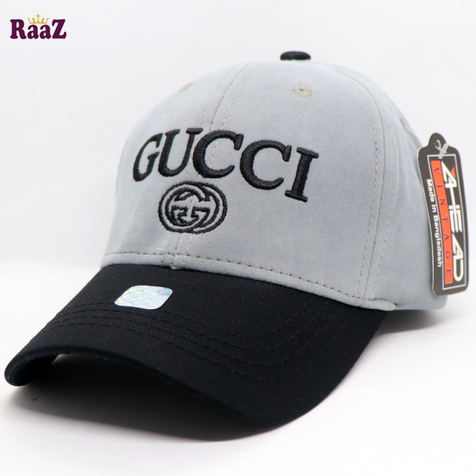 Picture of GG Black And Silver Export Velvet Baseball Cap For Men