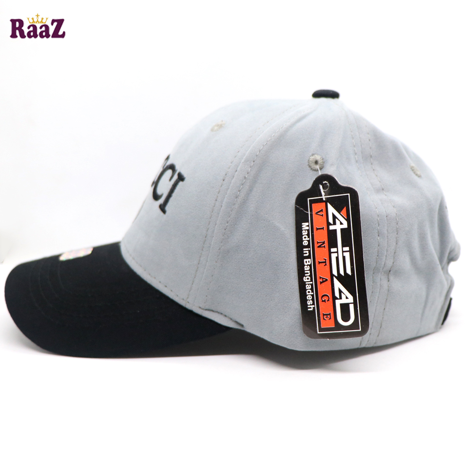 Picture of GG Black And Silver Export Velvet Baseball Cap For Men