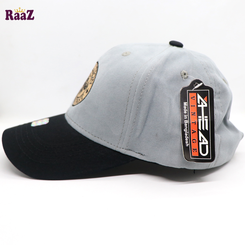 Picture of AFFLICTION Black And Silver Export Velvet Baseball Cap For Men