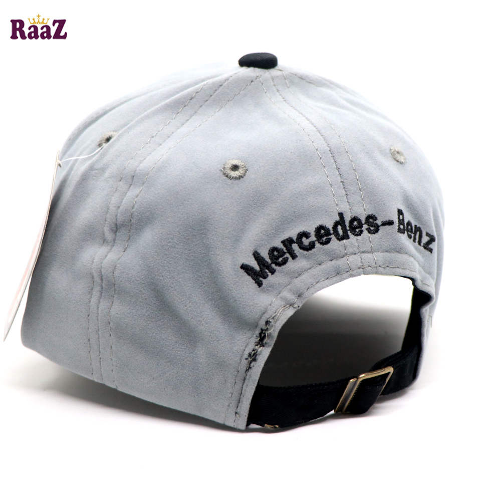 Picture of MERCEDES Black And Silver Export Velvet Baseball Cap For Men