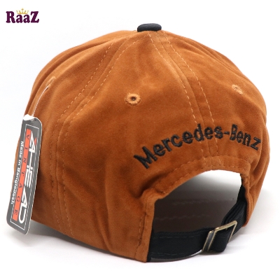Picture of MERCEDES Black And Deep Brown Export Velvet Baseball Cap For Men